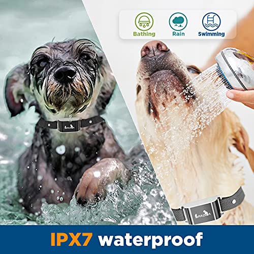 Shock Collar, Dog Training Collar With Remote For 20-100 Lbs Medium,Large Dogs, Ipx7 Waterproof Electric Collar With Vibration, Beep, Shock Modes For 1000Ft, Adjustable 0-16 Levels E-Collar #TOP2