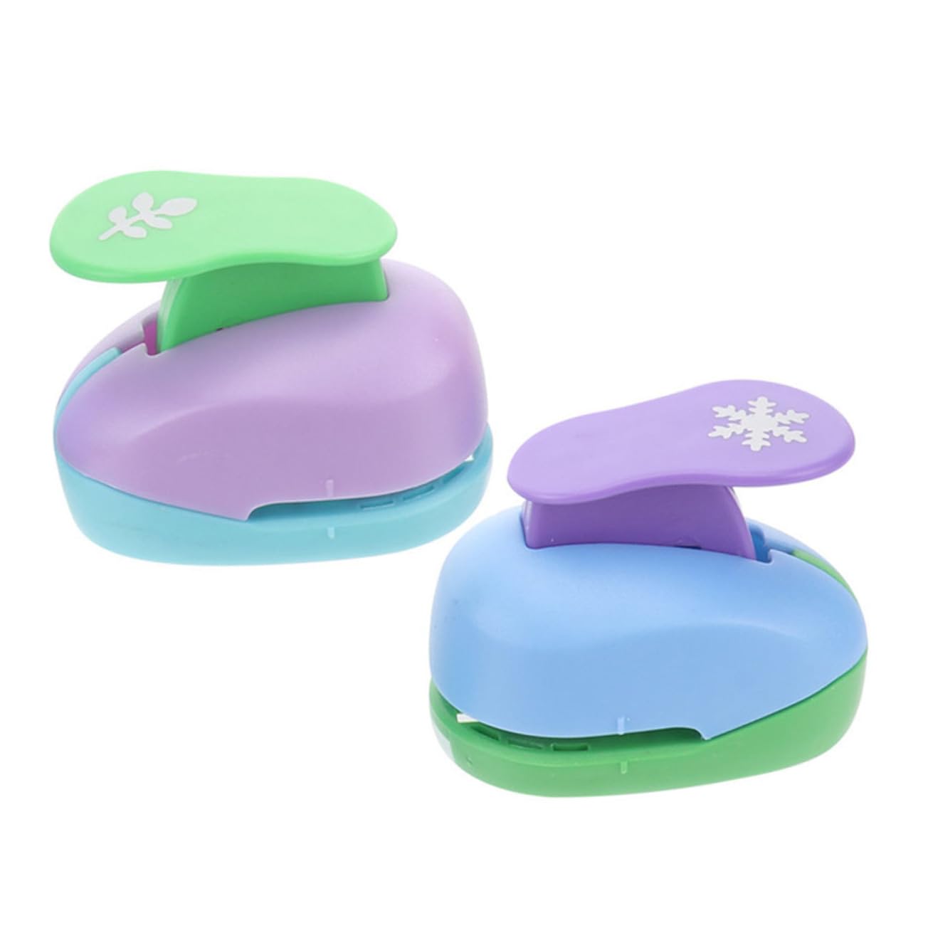 ARTIBETTER 4 Set Fustellatrice Manuale Per Carta Puncher Per Diy Strumento Per Carta Per Progetti Creativi Casual 2 Pezzi*4