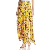 French Connection Women's Linosa Crinkle Maxi Floral Skirt Skirt, Citrus, 0