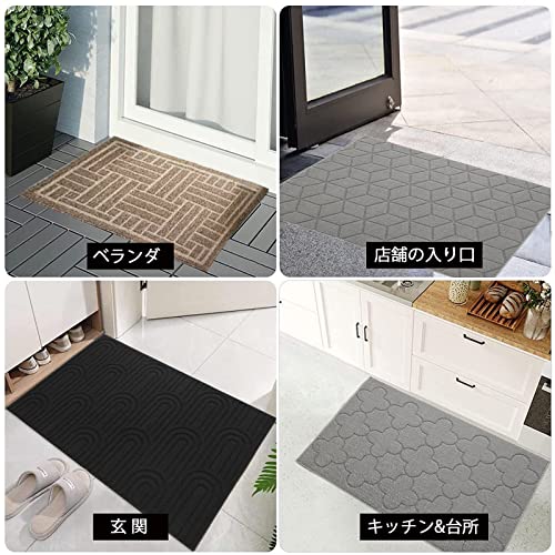SVOHZAV 玄関マット 屋外 室内 泥落とし おしゃれ 滑り止め 丸洗い可能 [3]