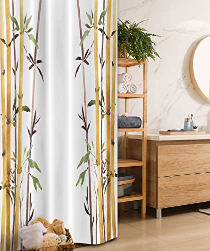 Ambesonne Asian Themed Stall Shower Curtain, Simple Design Watercolor Painting