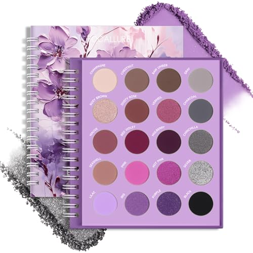 FOCALLURE BLOOMING FLOWERS SERIES Eyeshadow Palette, 20 Colors Eye Shadow Pallete, Highly Pigmented Shimmer & Matte Shades, Blendable, Long Lasting, Cosmetics Gift Kit, PP01