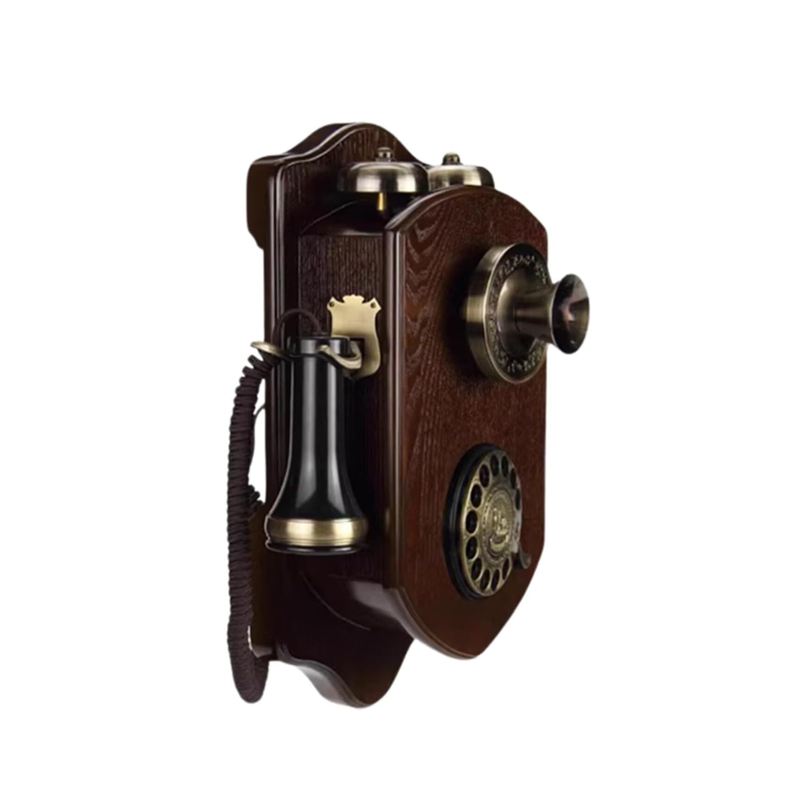 Teléfono Vintage montado en la Pared Teléfono Antiguo Diales giratorios