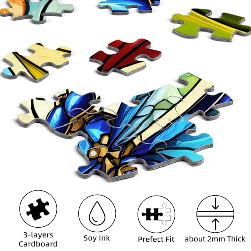 Puzzle Vidrio Efecto Dragón 3D 3 años miniatura 6
