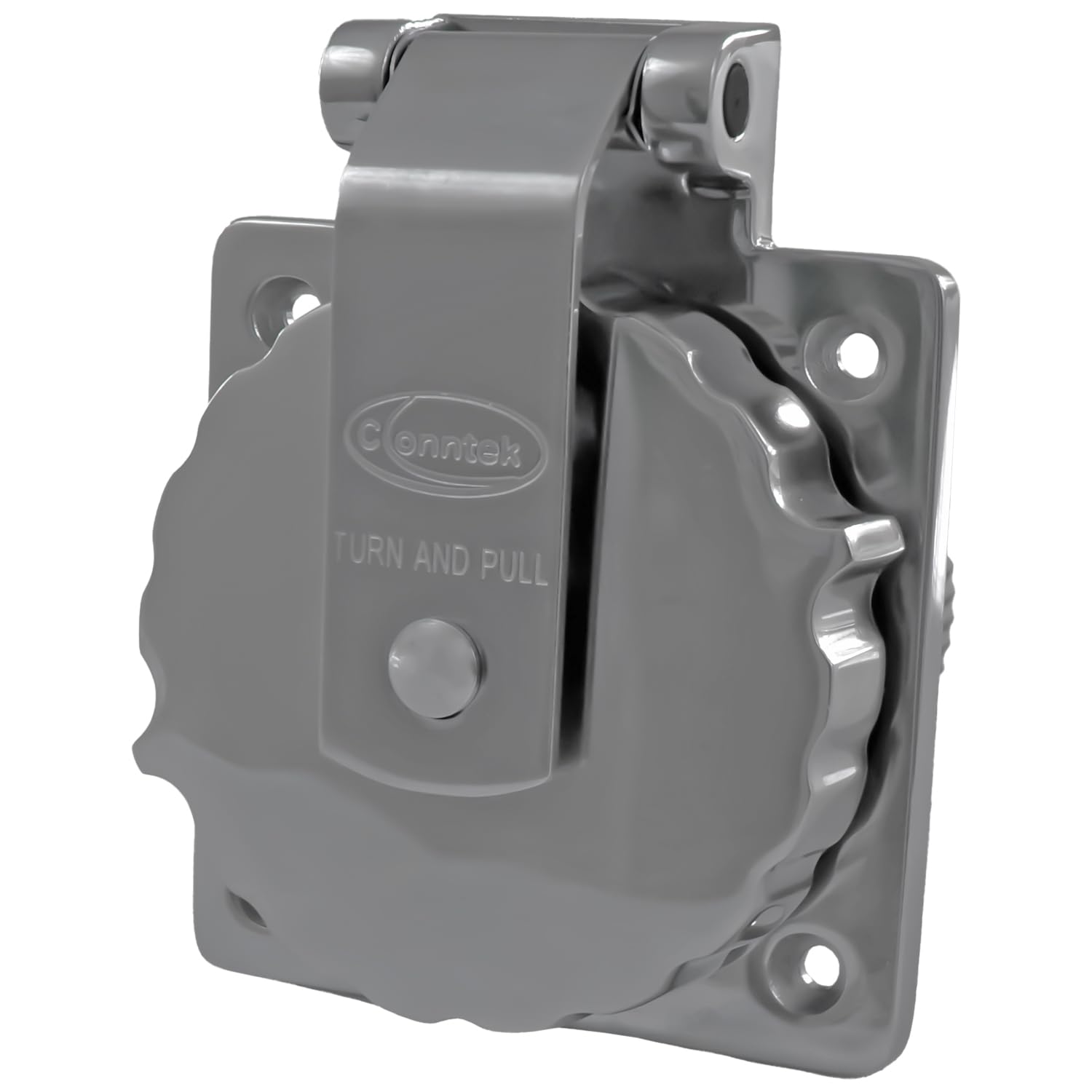 Entrée d'alimentation marine 30A 125V Conntek camping-car prise de quai acier inox