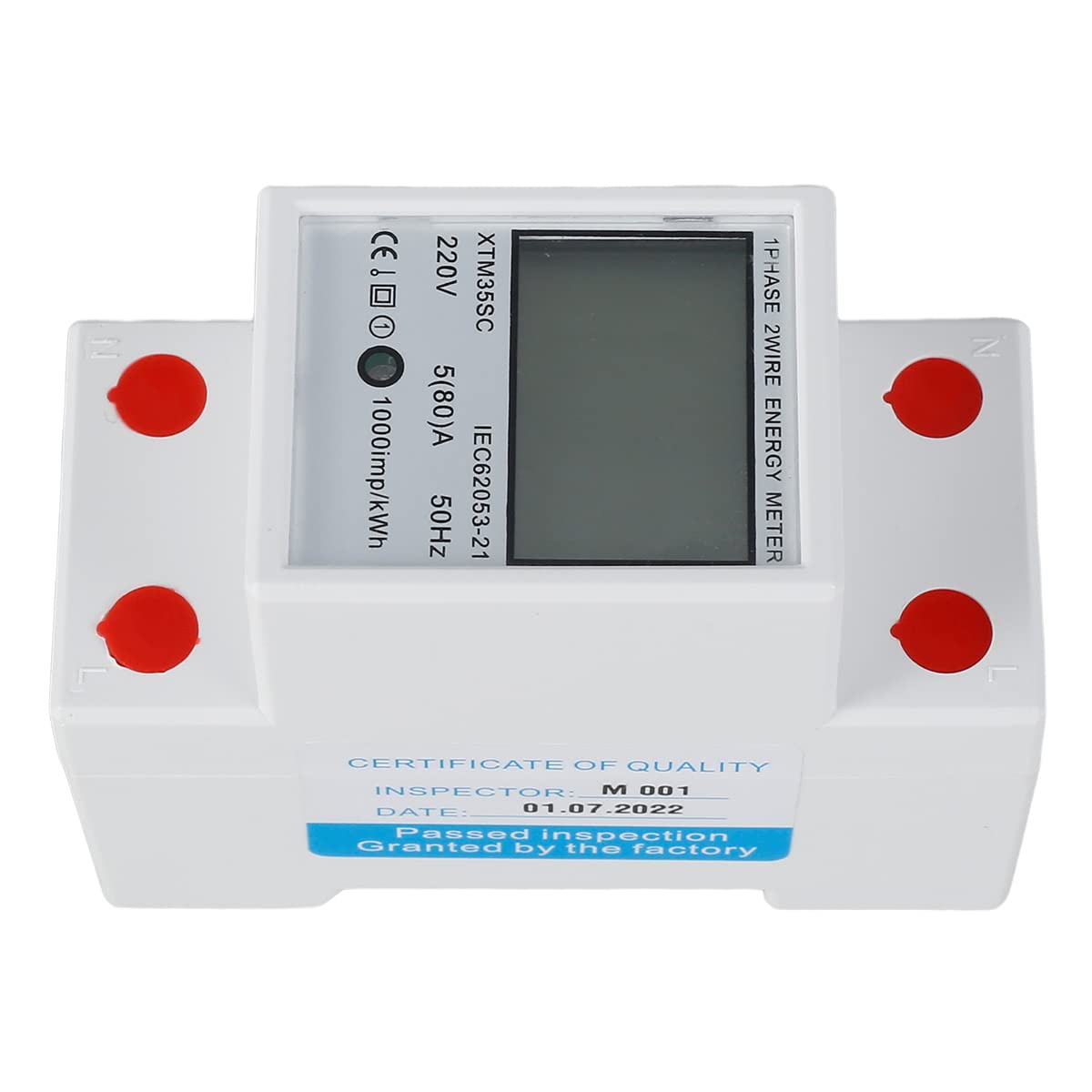 Single Phase Power Monitor Digital Energy Meter 50hz Single Phase Energy Meter Electricity Usage ...