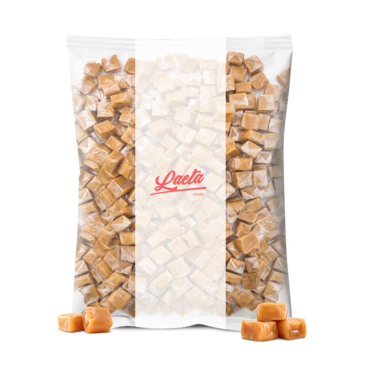 Miniatura 3 de Caramelos de vainilla y caramelo, cuadrados masticables envueltos individualmente (paquete a granel de 5 libras)