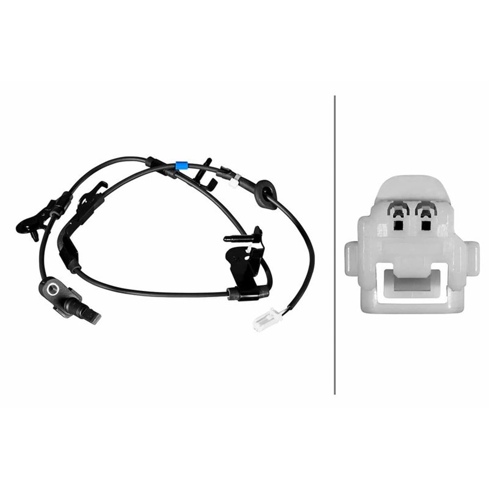 Sensor, revoluciones de la rueda - 2polos - Cable: 966mm - con pinza/grapa