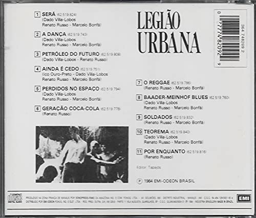 Legião Urbana - Cd Legião Urbana - 1984 - 2ª Edição