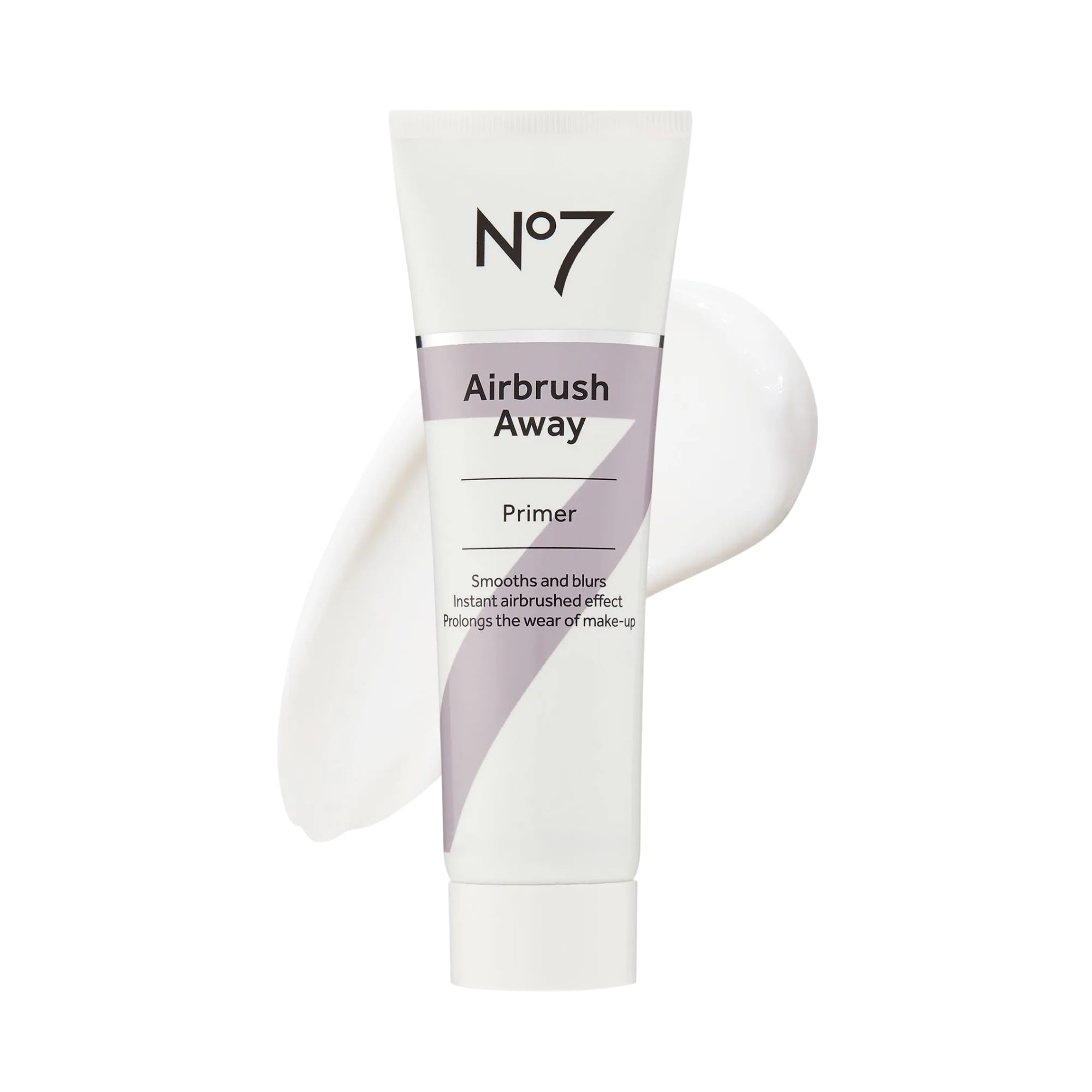 No7 Airbrush Away Face Primer - Hydrating Makeup Primer with Hyaluronic Acid - Helps to Smooth the Appearance of Fine Lines & Wrinkles for Seamless Makeup Application (30ml)