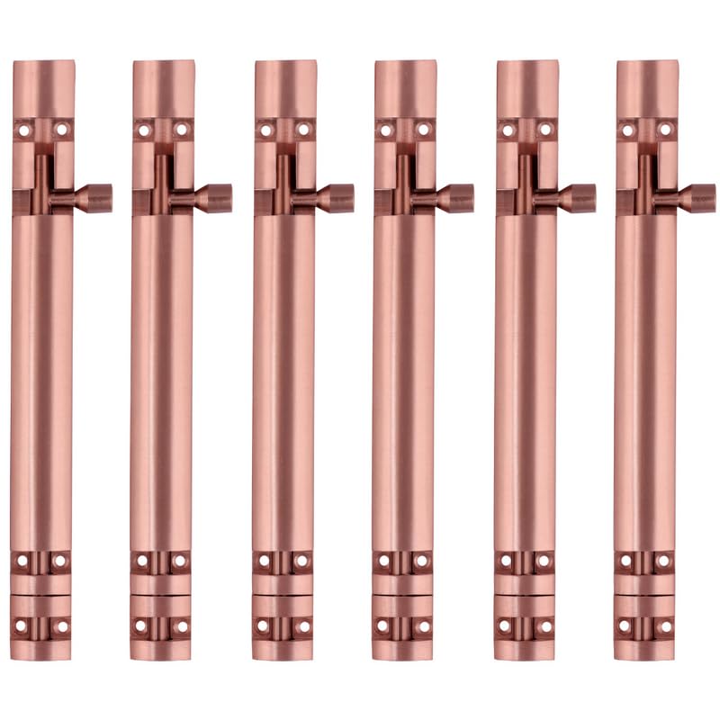 Image of Premium Heavy Aluminium 8 Inch Tower Bolt | Door Stopper | Door Lock Latch for Home, Office Doors,Main Doors,Windows | kundi | chitakni | Chitkini(Rose Gold Finish)(Pack of 6)