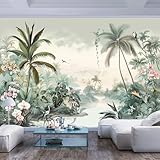 fotomural personalizado paisaje de bosque tropical lluvioso restaurante oficina habitación los niños familiar pasillo tapiz artístico murales Pintura Arte Sala