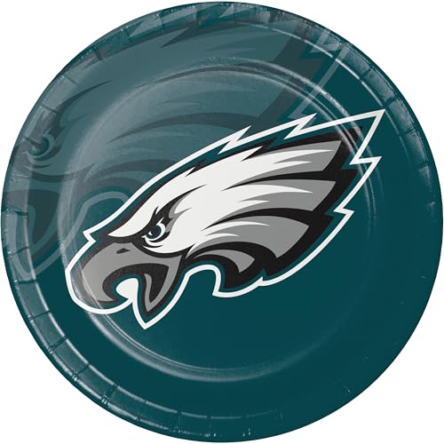 Trendware Philadelphia Eagles Paper Plates, 48 ct, Officially Licensed