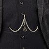 Made in The UK Elegant Bronze Colour Double Albert Pocket Watch Chain with Shield Pendant (10") #2