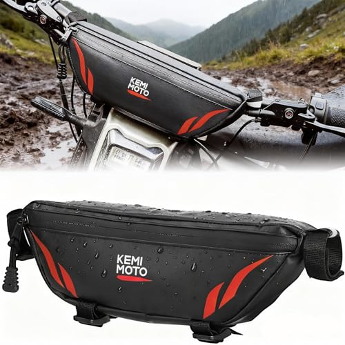 KEMIMOTO Waterproof Motorcycle Handlebar Bag for Electric Bikes