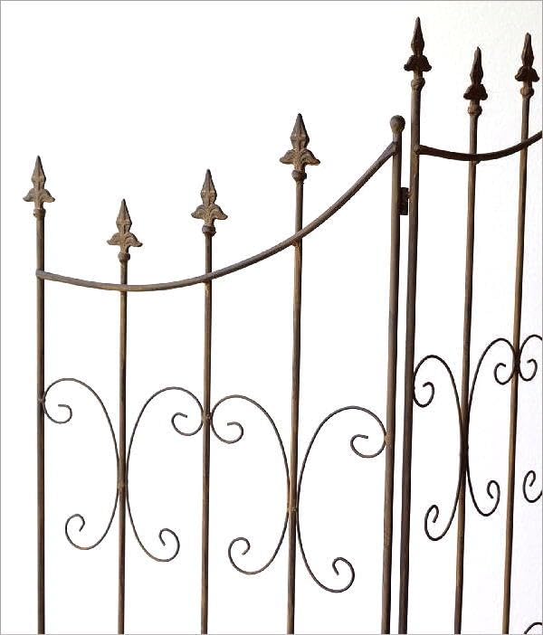 N5099 洗練されたガーデンファニチャー シャビーシック アイアントレリス Amazon.co.jp: ガーデンフェンス トレリス おしゃれ かわいい 仕切り