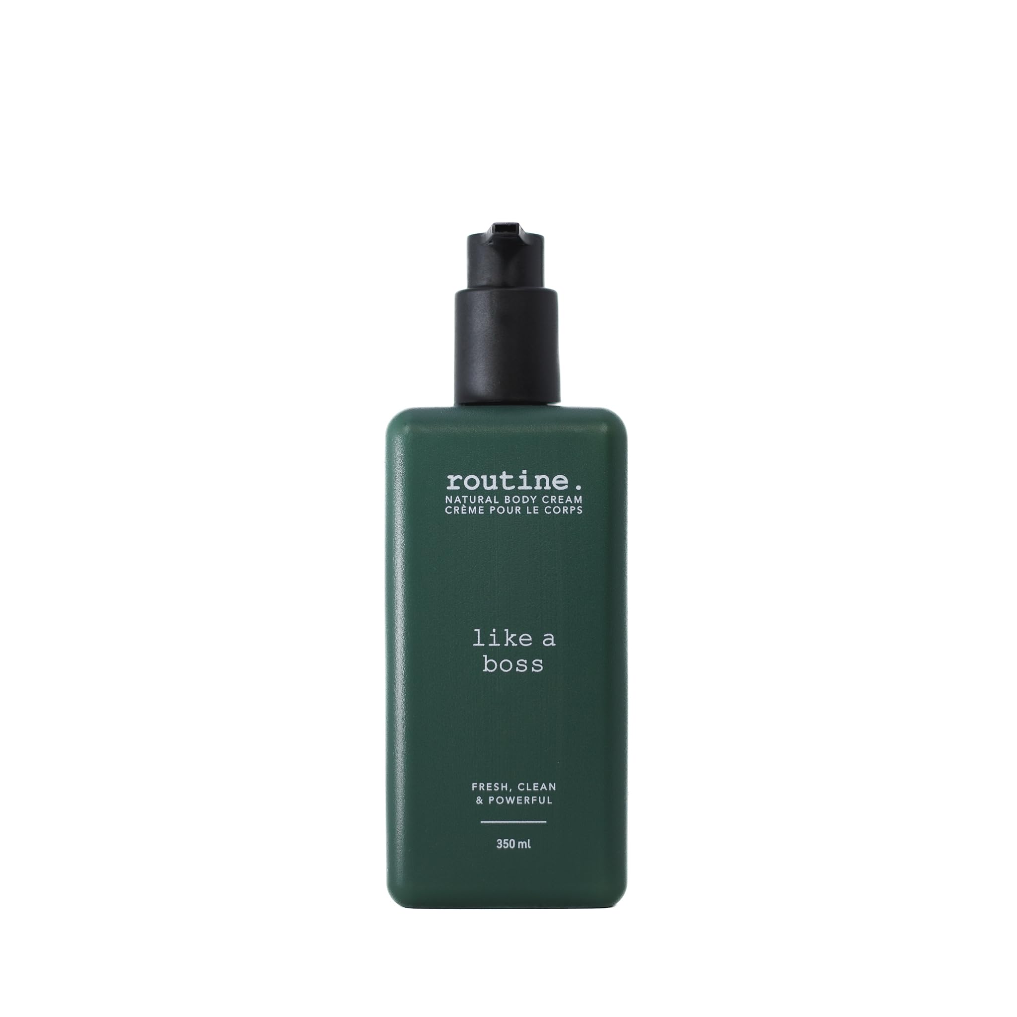 Routine | Like a Boss 350ml Natural Body Cream. Bergamot, Geranium & Tangerine