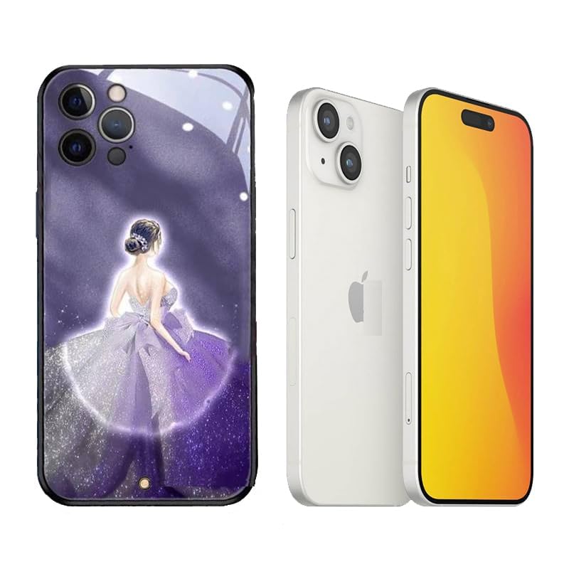 Coque iPhone 15 originale ange violet idée cadeau anniversaire ado
