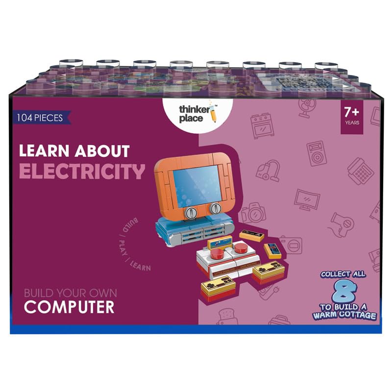 Image of STEM Home Appliance Computer Building Blocks Set (104 Pcs) | DIY Kitchen & Pretend Play Toy for Kids 6+ Years (Boys & Girls) | Educational Role Play Creativity Toy