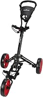 Vista 2 de Golf X-Lite One-Click - Carrito de golf plegable, color negro y rojo