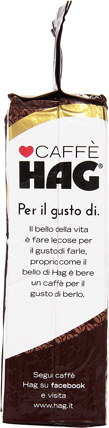 Caffè macinato decaffeinato DEK gemahlener Kaffee, 8 x 250g | Aroma italiano senza caffeina; feine Körnung, geeignet für Moka, Filter und Vollautomaten, Gesamtnettogewicht 2 kg