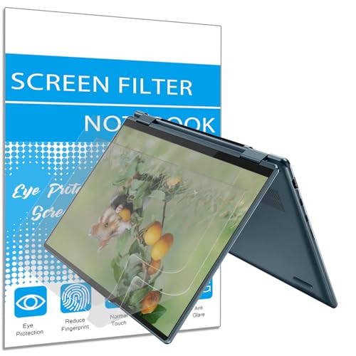 i-Tensodo 2 Pack Anti Glare Matte Screen Protector for Lenovo Yoga 7 14/ Yoga 7i 14 Touch Screen 14 Inch 16:10 Laptop, Lenovo Yoga 14 Eye Protection Glare Screen Filter Film Cover, Anti Fingerprint