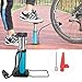 Gavigain Bike Pump, Mini Portable Foot Pump, High Pressure Floor Inflator Tire Air Pump for Bicycle (Blue)