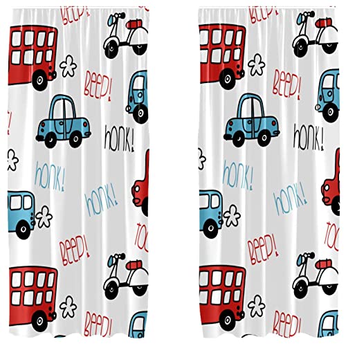 Cortinas opacas de autobús y coche (2 paneles 55x84" microfibra) 2