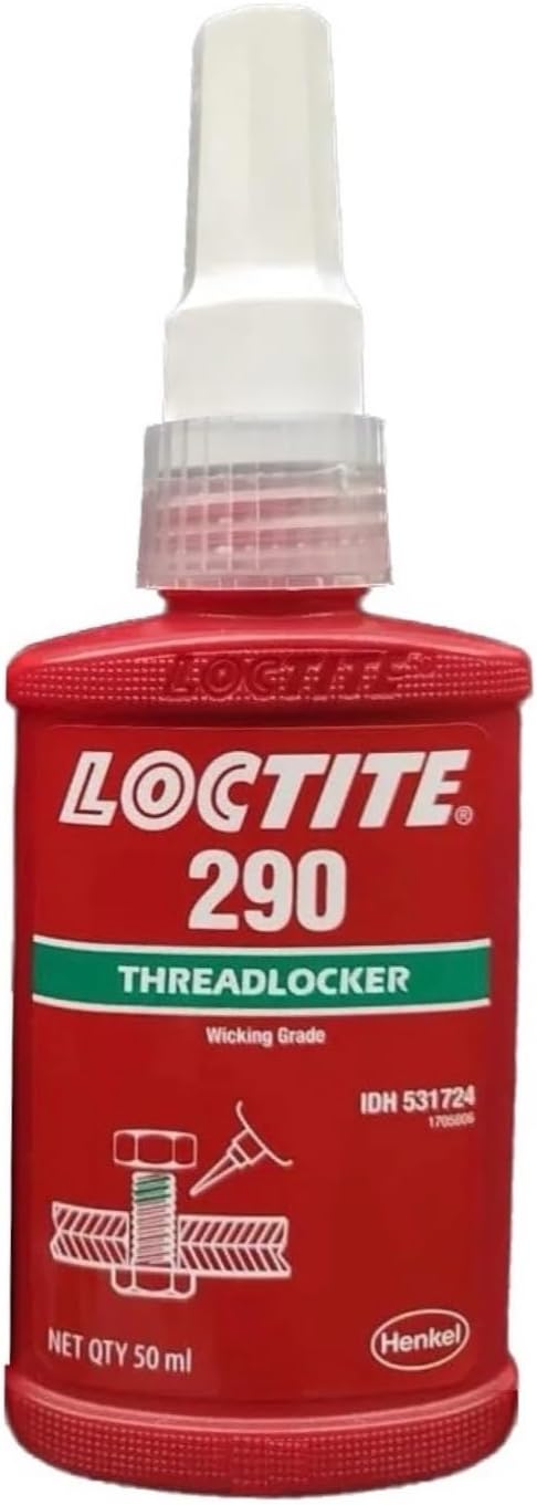 Genuine Henkel Loctite 290/50ML Threadlocking Adhesive, Medium/High Strength, 50 mL