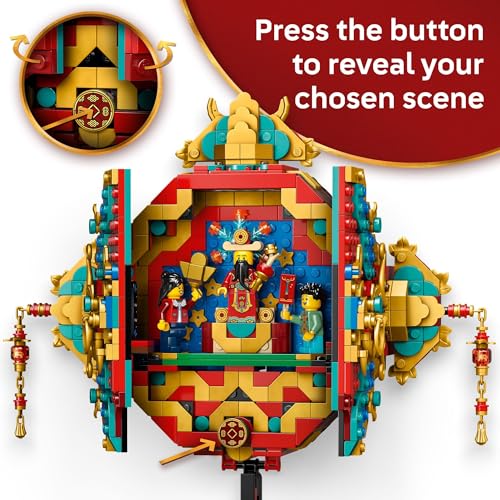 LEGO Spring Festival Fortune Firecracker Kids Building Toy - Chinese New Year Toy for Boys & Girls, Ages 9+ - Play & Display Wall Art with Realistic Sound Effects - Gift Idea for Birthdays - 80118 - Image 4