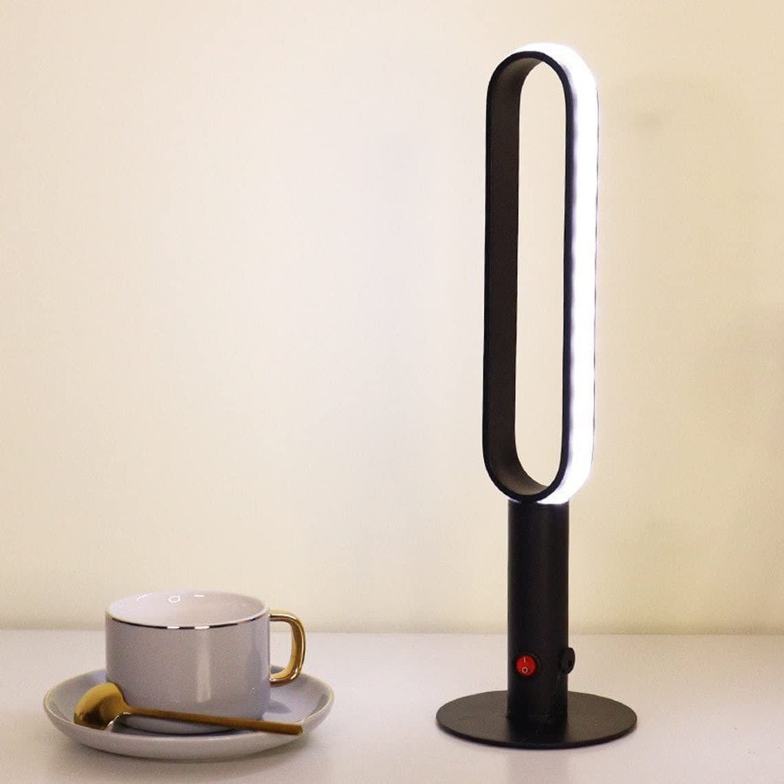 Yagzon Modern Style Adjustable Rechargeable Atmosphere Decorative LED Table Desk Light Warm Eye-Care Designer Present Desk Bedside lamp (Yellow Light)-image-47