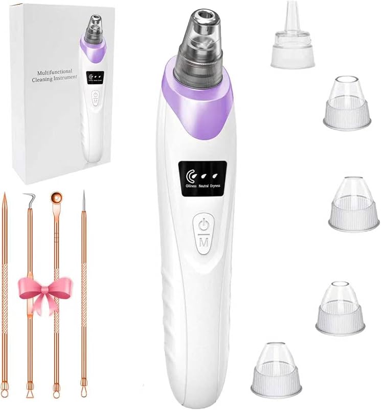 Removedor de cravos e limpador facial a vácuo Gackoko Roxo