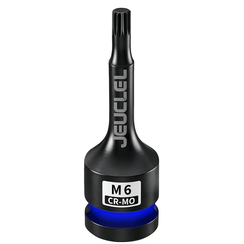 Soquete de Impacto Triple Square M6 com Encaixe de 12,7 mm, Haste de 6 mm JEUCLEL