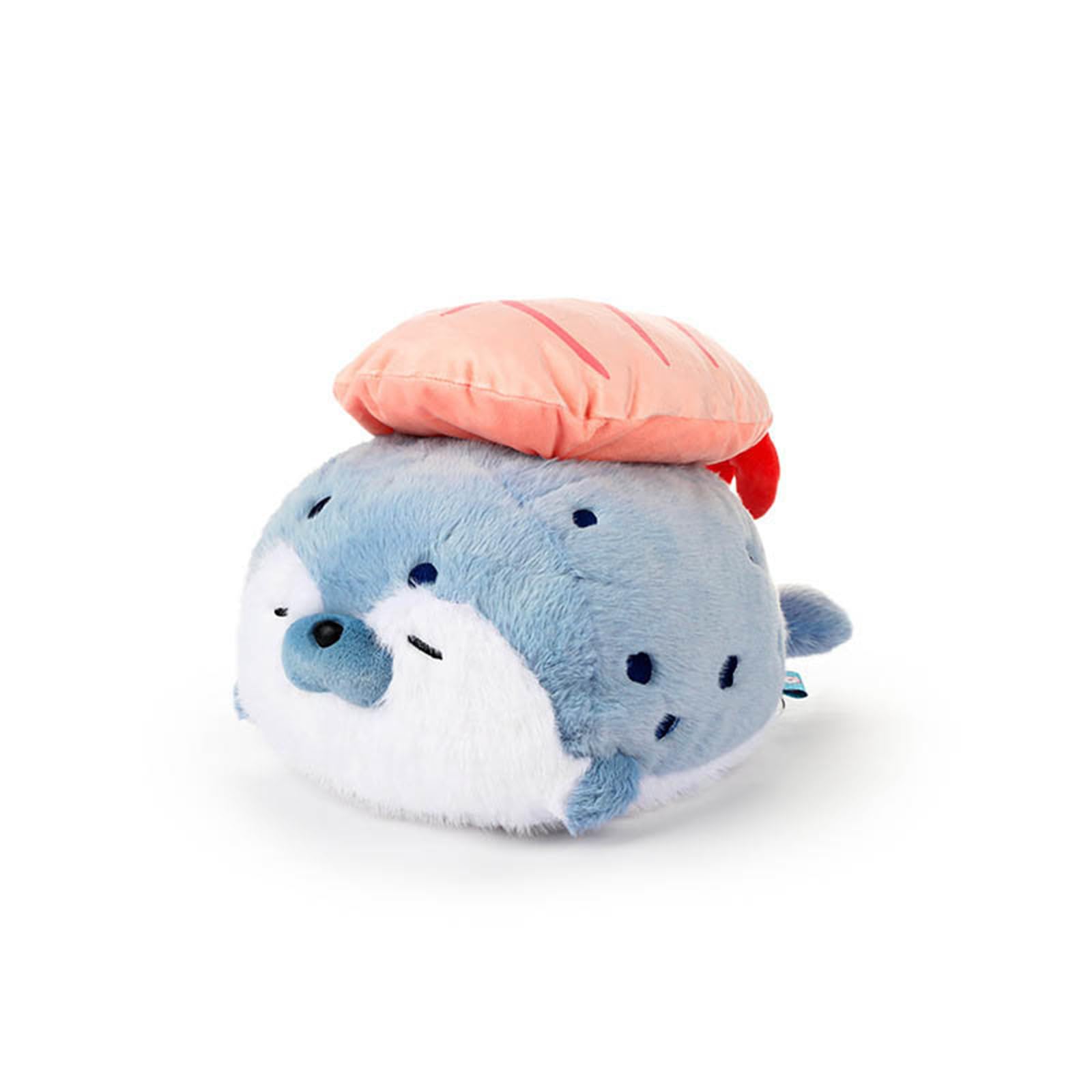 Plüschtier, Süßes Robbenkissen, Garnelen-Sushi-Plüschspielzeug for Kinder, Robben-Plüschkissen, Kawaii-Robbentierkissen(Blue)