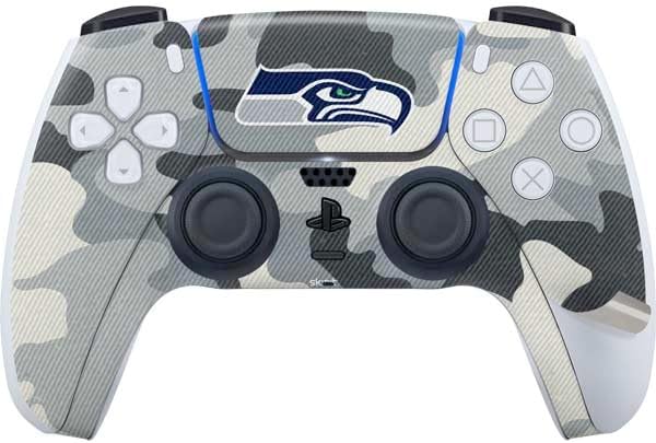 Skinit Decal Gaming Skin Compatible with PS5 Pro Bundle - Officially Licensed NFL Seattle Seahawks Camo Design