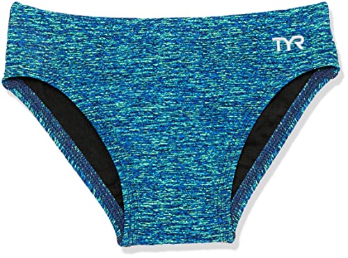 TYR Maillot de Bain garçon Durafast Elite Racer Brief bleu vert taille 24