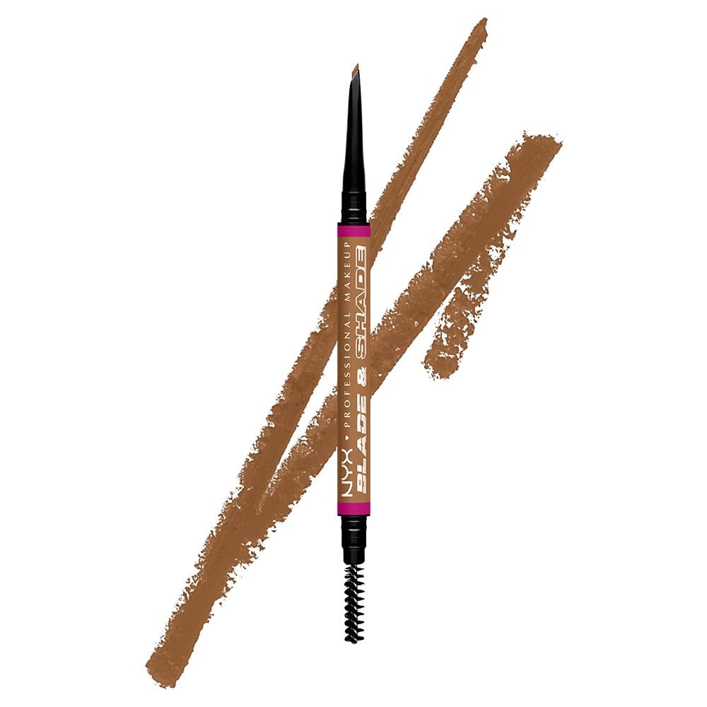 NYX Professional Makeup Blade & Shade, Nano Brow Mechanical Pencil, Up to 16HR wear, Smooth-glide pigment