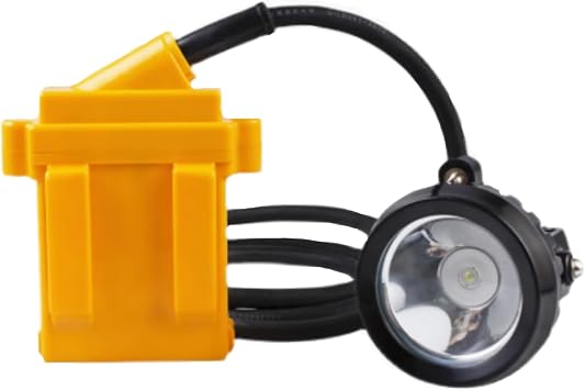 5W High Bright Mining Lamp Miner Headlamp, Explosion Proof Rechargeable Miner Lamp with Charger for Outdoor Professional Works and ActivitiesYellow
