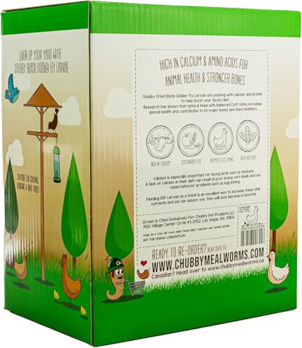 Chubby Dried Black Soldier Fly Larvae | 5 lbs | High-Calcium Non-GMO Insects for Chickens, Laying Hens & Wild Birds – Premium Protein Treat for Strong Eggs & Healthy Feathers - Image 4