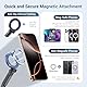 JJC Magnetische Telefon Stativ Faltbare Halterung Adapter mit Cold Shoe und 1/4“ Schraube, Magnet-Handyhalter Stativadapter für iPhone 16 15 14 13 für Gopro Hero 13 12 11 für DJI Action 4 3 Kameras