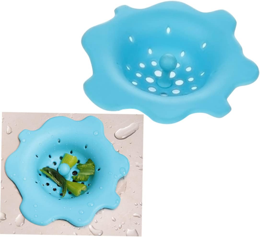 Silicone Kitchen Strainer Drain Filter for Sink Bathroom Shower Drain Cover Hair Catcher Fit