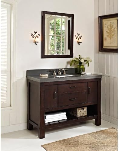 Fairmont Designs 48 Inch Napa Open Shelf Vanity - Aged Cabernet