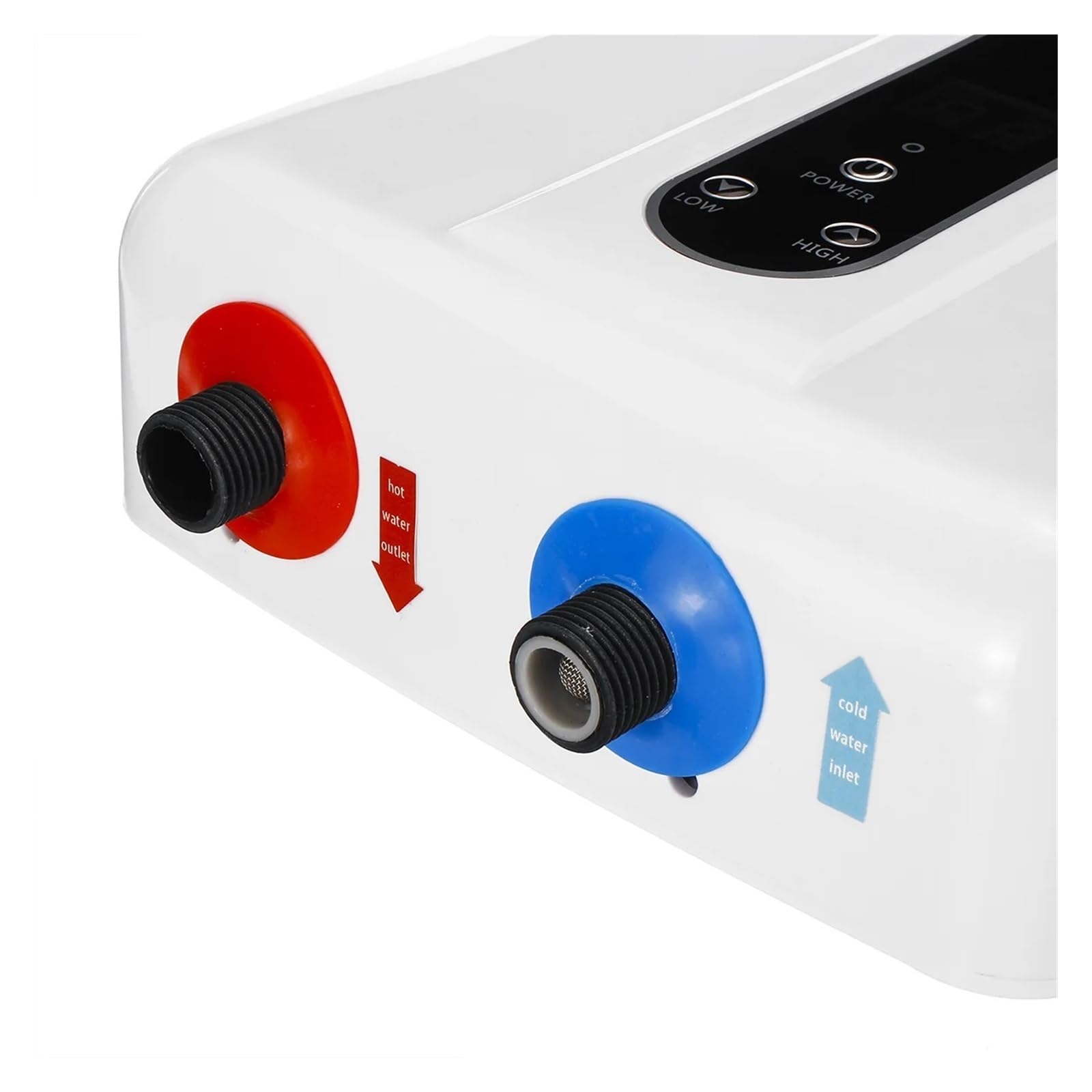 Elektryczny podgrzewacz wody, 5500W Mini Elektryczne Podgrzewacze Wody Natychmiastowy Elektryczny Podgrzewacz Ciepłej Wody Bezpieczny Prysznic Inteligentne Elektryczne Podgrzewacze Wody do kuchni, łaz