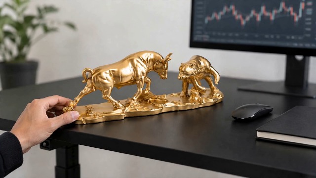 Estatua Toro de Wall Street para Decoración miniatura 7