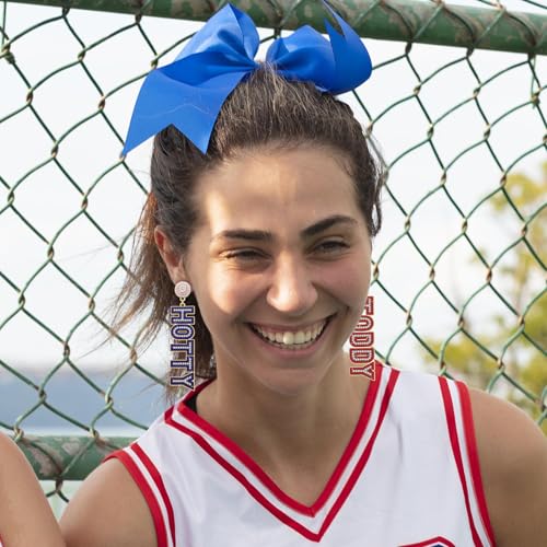 Game Day Earrings for Women Rhinestone Beaded Football Drop Dangle Earrings Football Team Earrings Game Day Team Spirit Accessories Gifts3