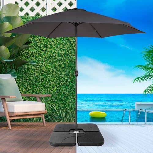 Soporte parasol rellenable cuadrado AKTIVE Garden de 4 piezas para base de sombrilla 3