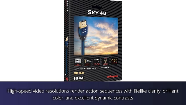 Amazon.com: AudioQuest Sky 48 Gbps 8K 10K Ultra High Speed HDMI