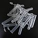 10ml Centrifuge Tubes Clear Plastic Vials EP Lab Centrifuge Vials 50pcs, Small Vial Liquid Test Sample Tube Storage Container with Snap Caps Lids