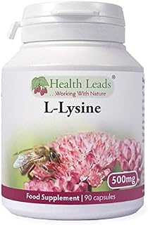 L-Lysine 500mg x 90 Capsules (No Magnesium Stearate)