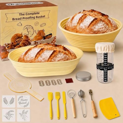 Sourdough Starter Kit, 20PCS Bread Baking Supplies with...